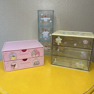 Sanrio 3-Drawer Storage Chest Jewelry Box Organizer